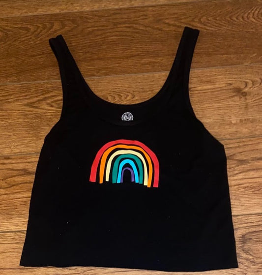 Black Rainbow Tank Top